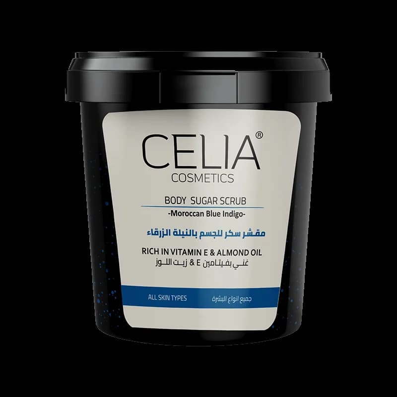 Celia مقشر سكر بالنيلة الزرقاء 600 جرام من سيليا