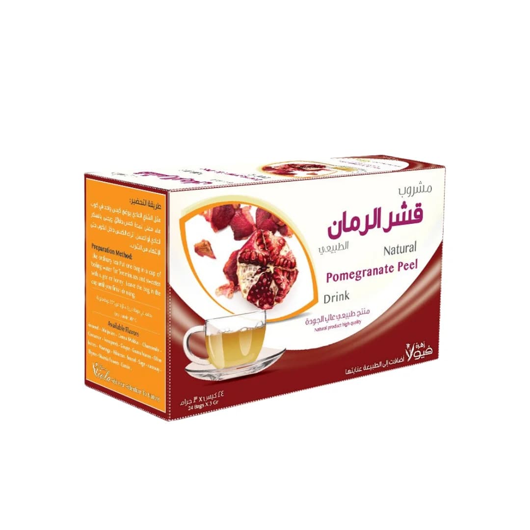 Viola Flower مشروب قشر الرمان الطبيعي من فيولا فلاور 24 كيس