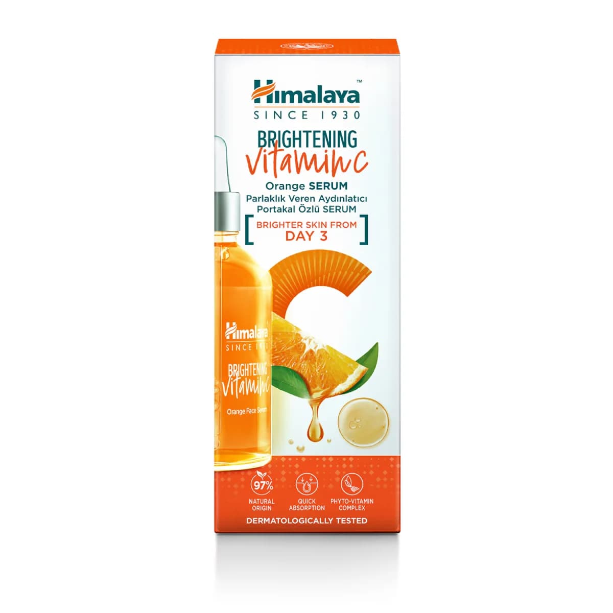 Himalaya سيروم هيمالايا برايتنينغ بخلاصة البرتقال وفيتامين سي لتفتيح البشرة 30 مل
