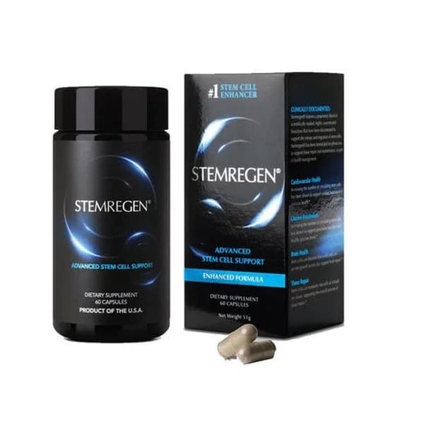 Stemregen كبسولات نباتية من ستيمريجين، الطحالب الخضراء المزرقة والنوتوجينسنغ