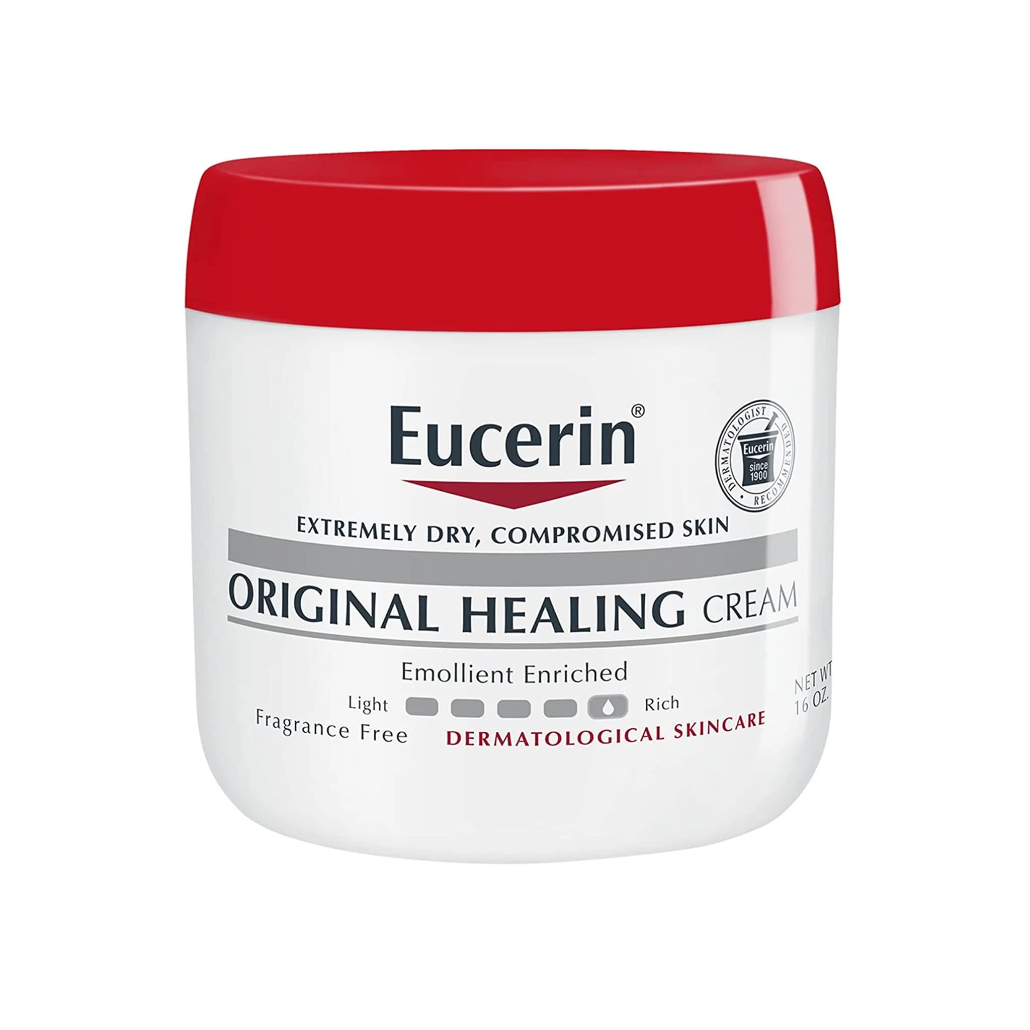 Eucerin كريم الأصلي للبشرة شديدة الجفاف والبشرة الحساسة، خالي من العطور من يوسرين 454 جرام