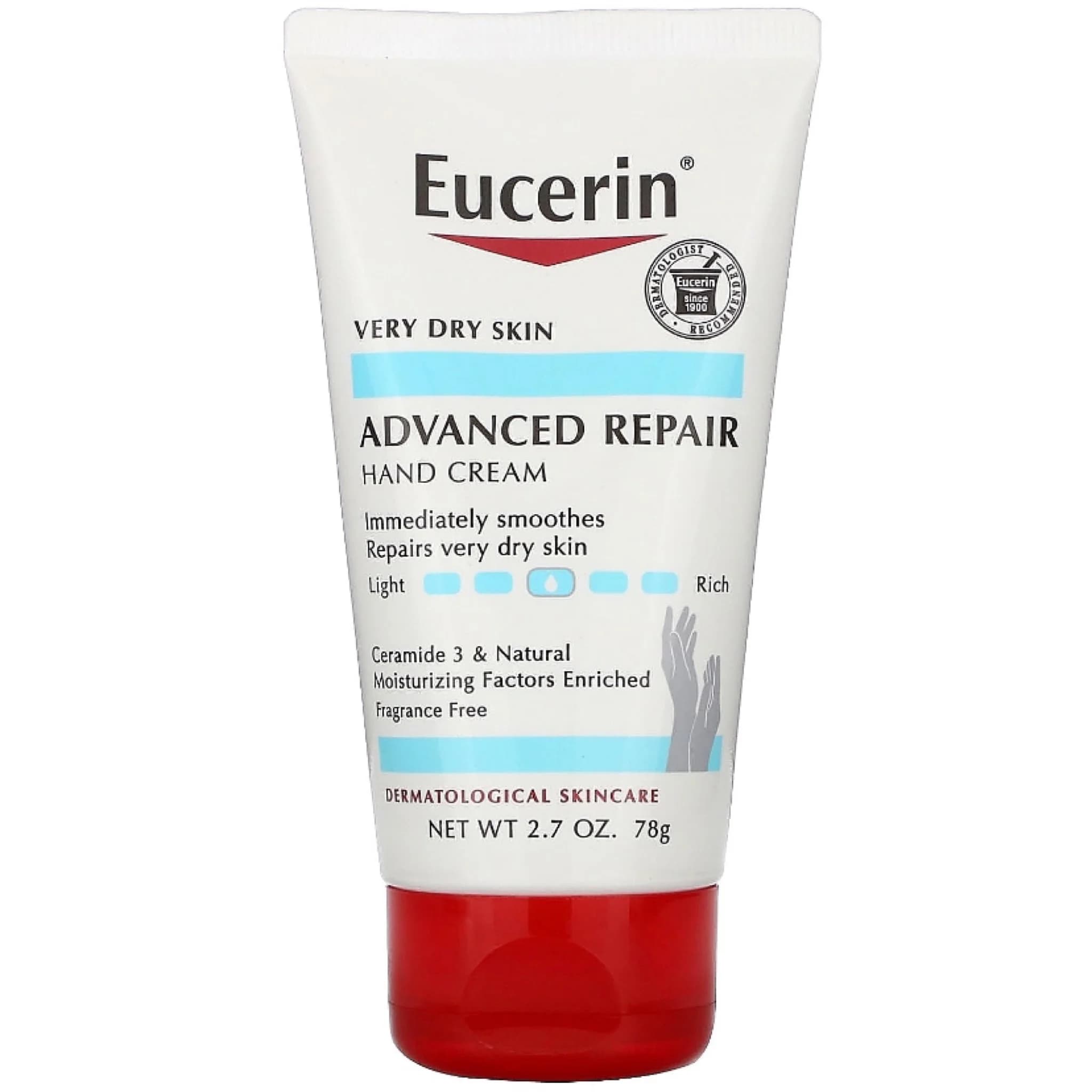 كريم اصلاح اليدين المتقدم خالٍ من الرائحة من يوسرين 78 مل Eucerin