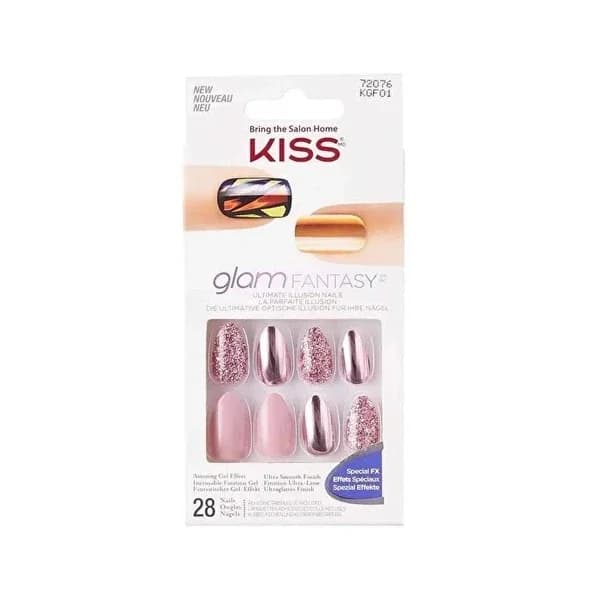 Kiss أظافر صناعية كيس جلام فانتسي 01، 28 قطعة