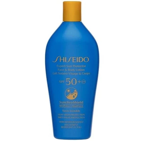 Shiseido لوشن شيسيدو سينكروشيلد بعامل حماية من الشمس 50+، 300 مل حماية احترافية