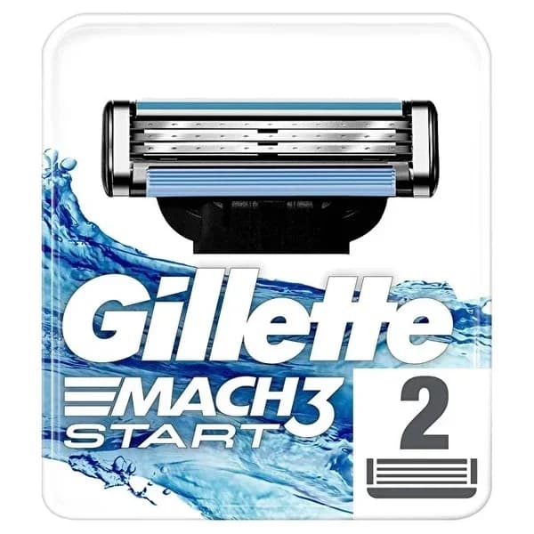 Gillette شفرة جيليت الاحتياطية ماك 3 ستارت عبوة من قطعتين