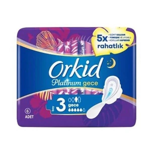 Orkid أوركيد بلاتينيوم نايت مقاس 3 6 قطع