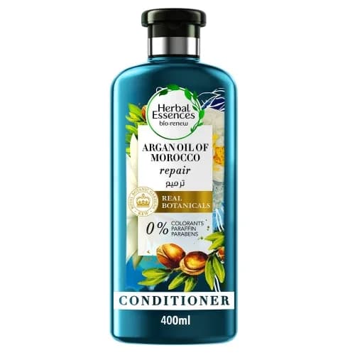 Herbal Essences بلسم شعر بزيت الأرجان المغربي لتجديد وإصلاح الشعر من هيربال اسينسز 400 مل