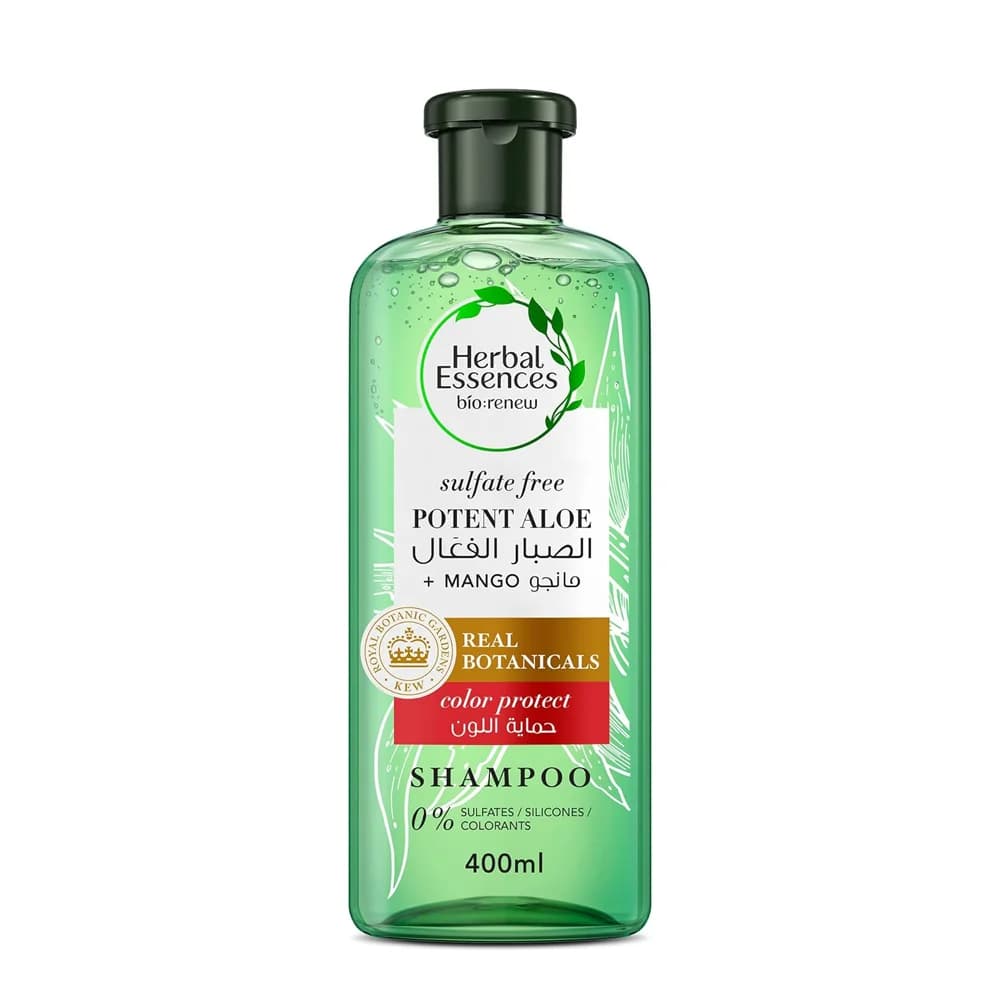 Herbal Essences شامبو بخلاصة الصبار الفعال والمانجو من هيربال اسينسز 400 مل