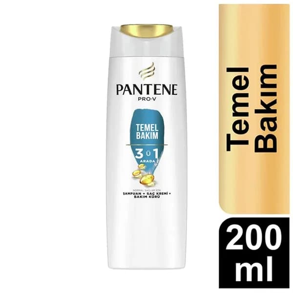 Pantene شامبو بانتين للعناية الأساسية 3 في 1 للحيض 200 مل