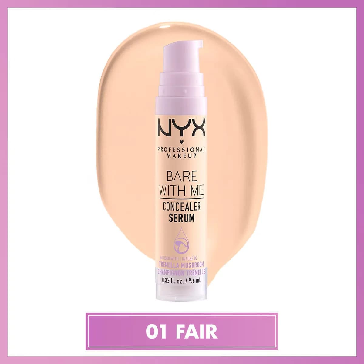 NYX سيروم إخفاء العيوب \\بير ويذ مي\\" من نيكس بروفيشنال ميك أب، لون 01 فاتح"