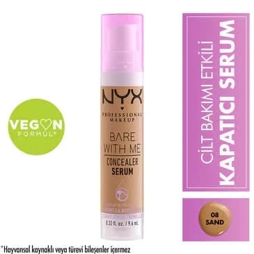 NYX سيروم إخفاء العيوب \\بير ويذ مي\\" من نيكس بروفيشنال ميك أب، 08 رملي"