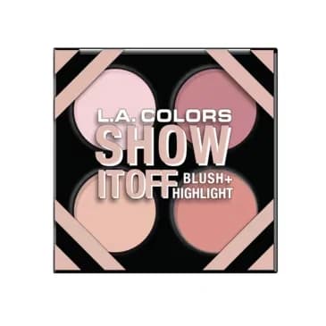 LA Colors لوحة أحمر الخدود والهايلايتر من لا كولورز شو إت أوف