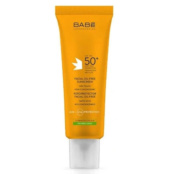 واقي شمس خالي من الزيت للوجه SPF 50 بحجم 50 مل من بيبي Babe
