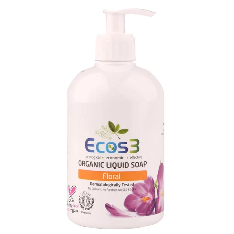 Ecos3 صابون سائل عضوي إيكوس3 برائحة الزهور 500 مل