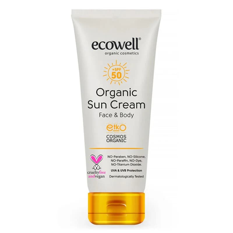 Ecowell كريم الحماية من الشمس العضوي من إيكوويل بعامل حماية 50، 110 غرام
