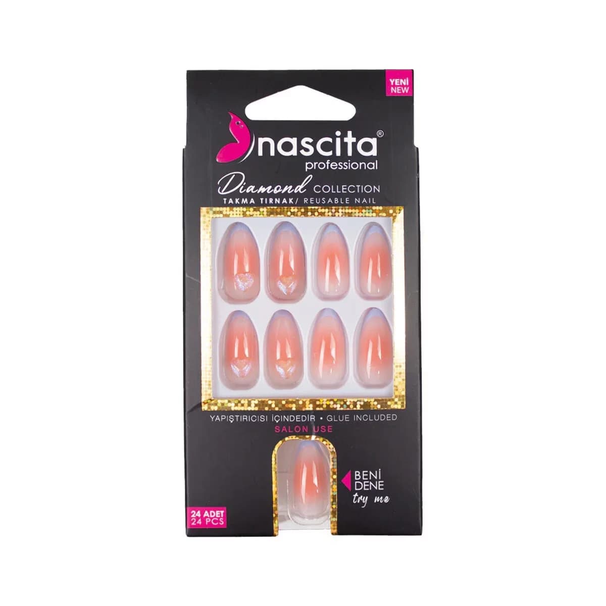 أظافر صناعية 24 قطعة S253 من ناسيتا Nascita