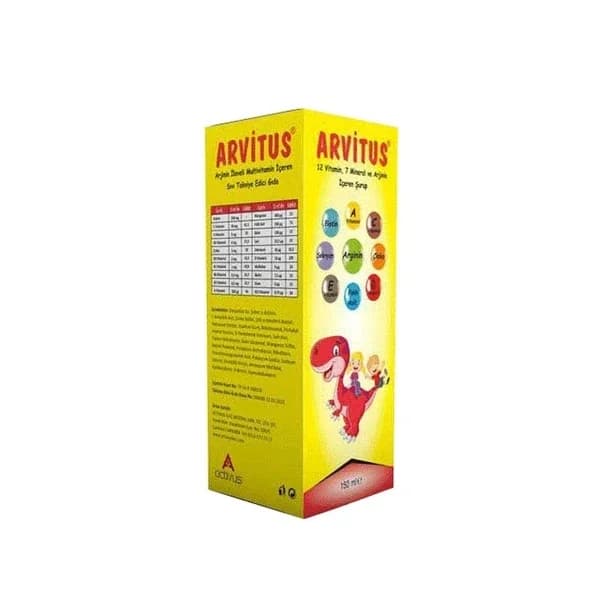 Activus شراب أكيتوس 12 أرجينين فيتامين 7 معدني 150 مل