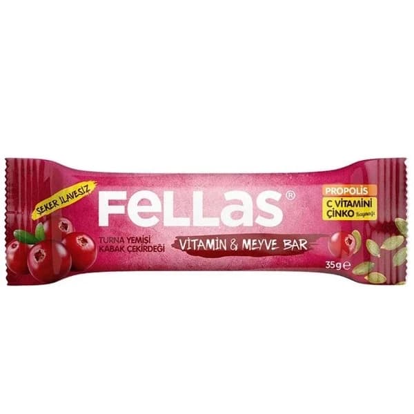 Fellas فيلاس بار فيتامينات وفواكه التوت البري وبذور اليقطين 35 غرام