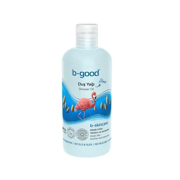 b-good زيت الاستحمام بي-جود بي-سكينكير للبشرة الأتوبية، 350 مل