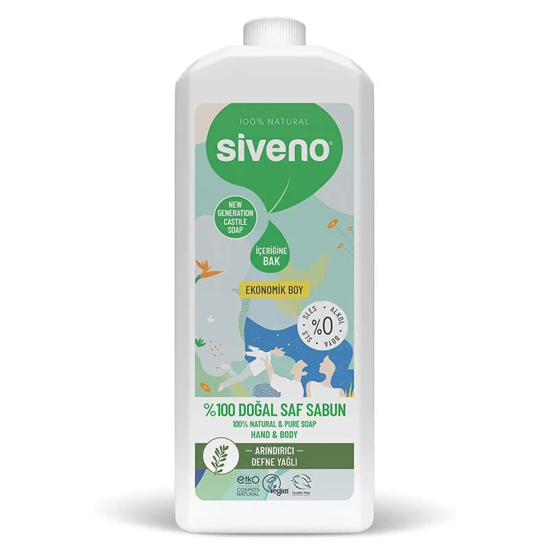 Siveno صابون سائل طبيعي بزيت الغار سيفينو 1 لتر