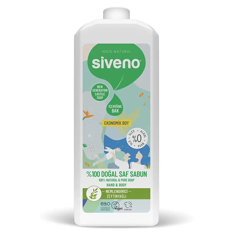 Siveno صابون سيفينو الطبيعي المرطب بزيت الزيتون 1 لتر