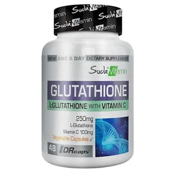 Suda Vitamin فيتامين سي الجلوتاثيون سودا، 48 كبسولة عشبية