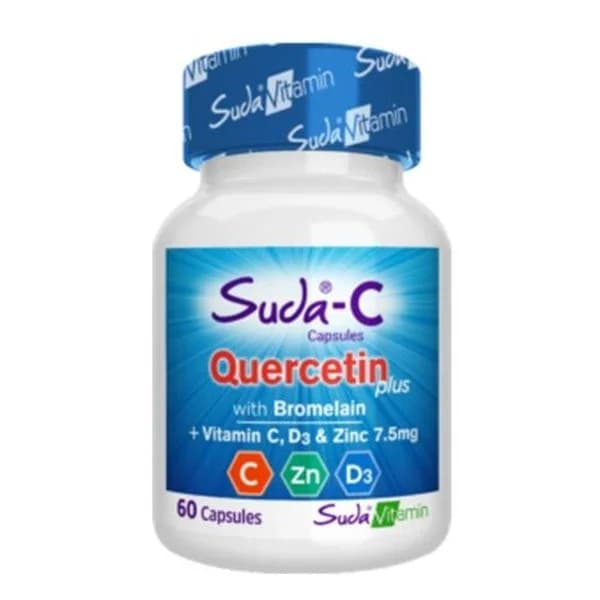 Suda Vitamin سودا فيتامين كيرسيتين، غذاء مكمل غذائي، 60 كبسولة