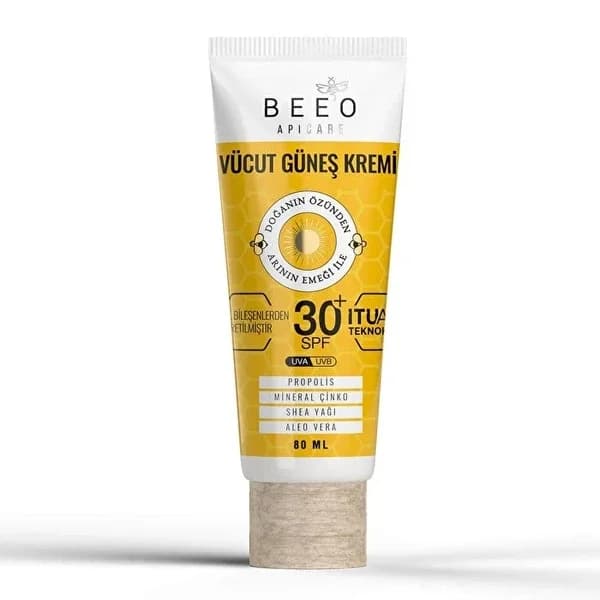 Beeo كريم بيو للوقاية من الشمس للجسم بعامل حماية 50+ 80 مل