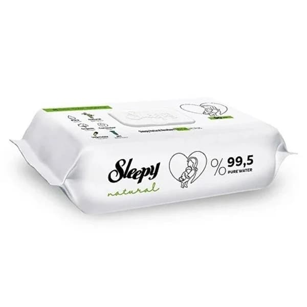 Sleepy منشفة مبللة طبيعية ناعمة 90 قطعة، قطعة واحدة