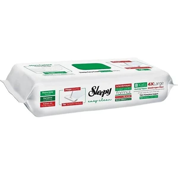 Sleepy مناشف تنظيف الأرضيات من سليبي، عبوة من 50 قطعة مقاس كبير جدًا، للاستخدام مرة واحدة