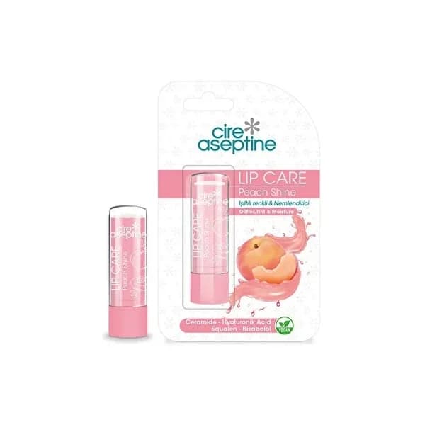 Cire Aseptine كريم العناية بالشفاه الملون سيري أسيبتين بلمسة الخوخ، قطعة واحدة