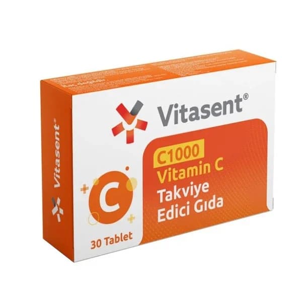 Vitasent مكمل غذائي فيتامين سي فيتاسنت سي 1000، 30 قرصًا