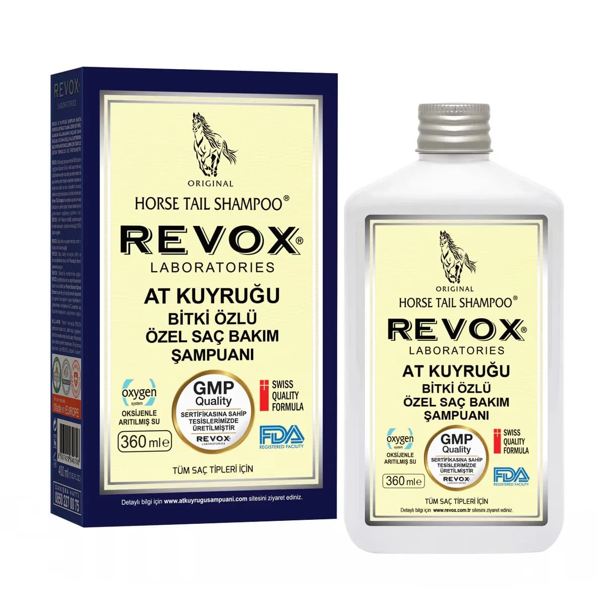 Revox شامبو ريفوكس بخلاصة ذيل الحصان 360 مل