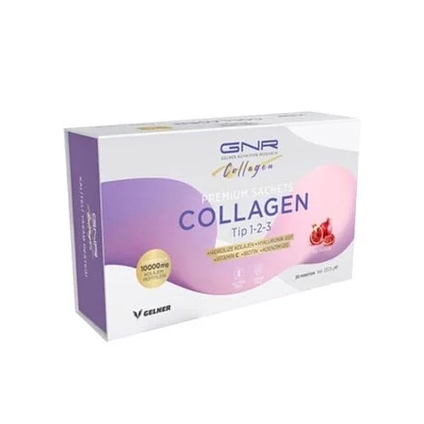 مكمل غذائي كولاجين هيدروليز من جنر كولاجين بنكهة الرمان 30 ظرف Gnr Collagen