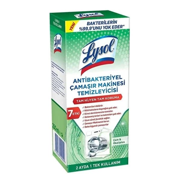 Lysol منظف الغسالات المضاد للبكتيريا من لايسول، 250 مل