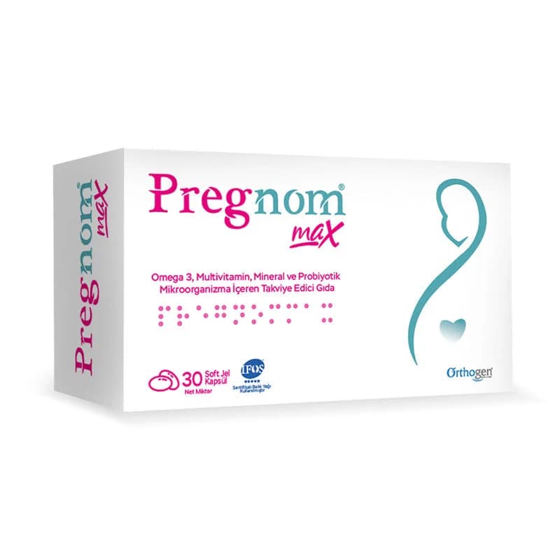 Orthogen مكمل غذائي أورثوجين بريجنوم ماكس 30 كبسولة هلامية