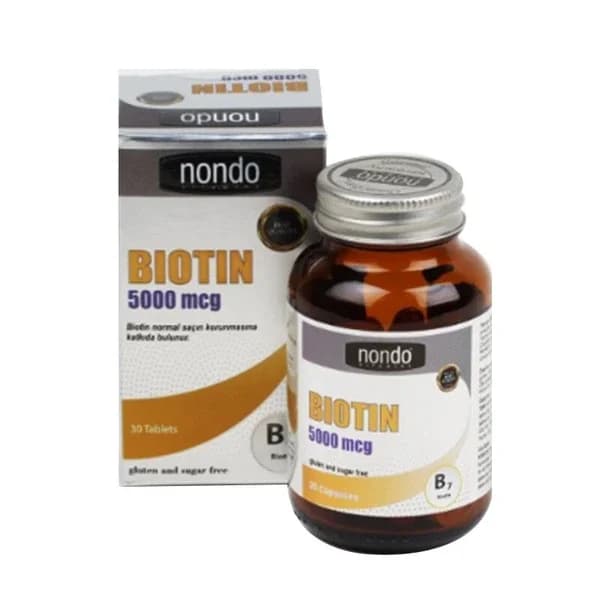 Nondo Vitamins نوندو فيتامينز بيوتين 30 كبسولة