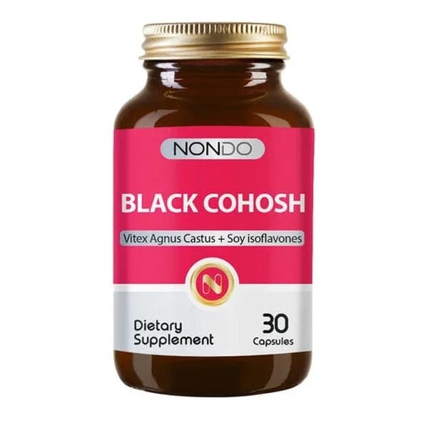 Nondo Vitamins نوندو فيتامينات كوهوش الأسود 30 كبسولة لدعم انقطاع الطمث