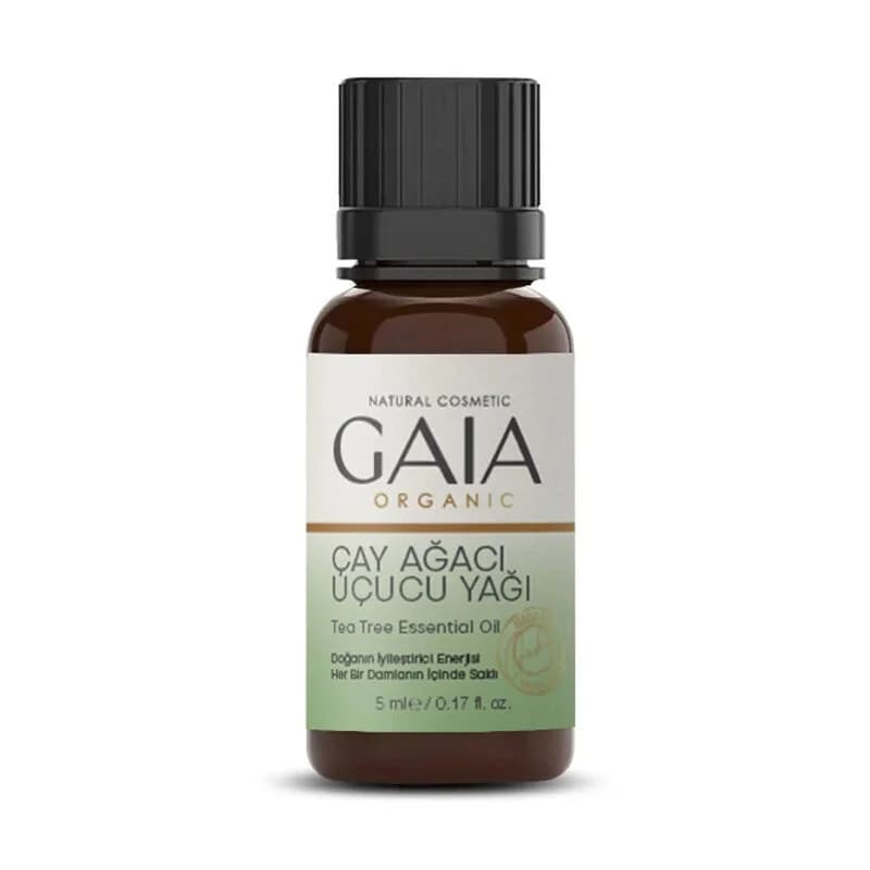 Gaia Organic زيت شجرة الشاي العطري العضوي من جايا ٥ مل نقي وطبيعي