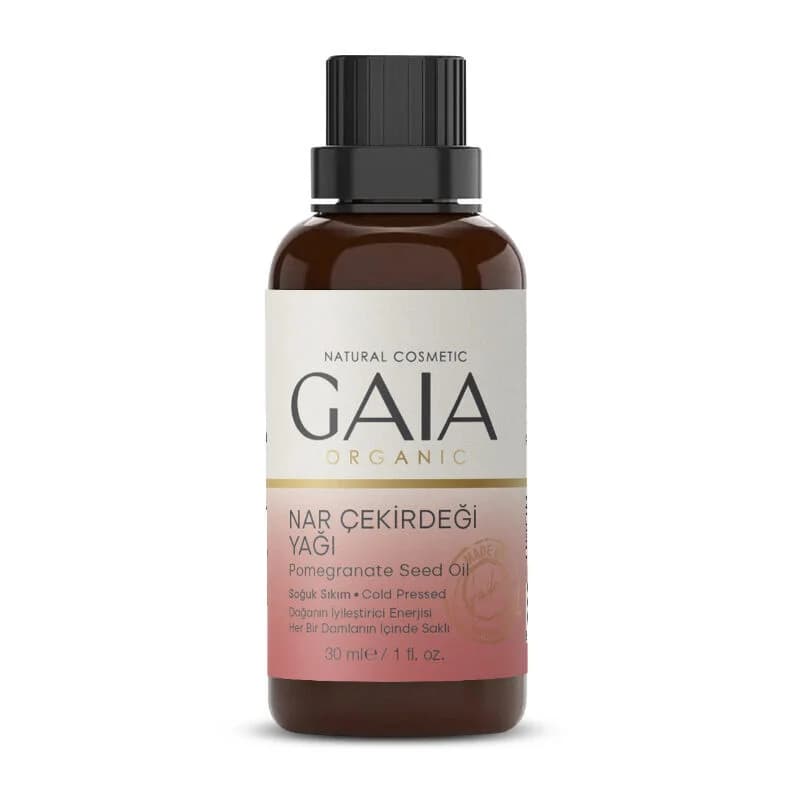 Gaia Organic زيت بذور الرمان العضوي المعصور على البارد من جايا، 30 مل نقي وطبيعي