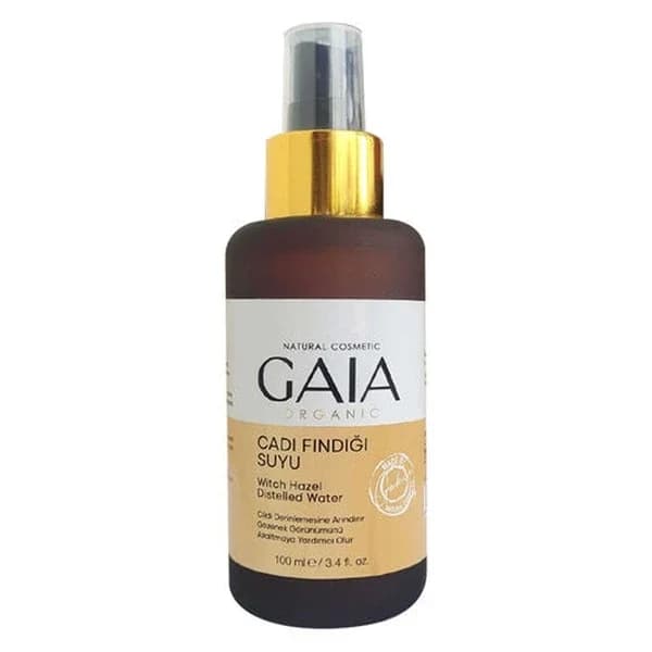 Gaia Organic ماء بندق الساحرة العضوي من جايا 100 مل من تونر البشرة الطبيعي
