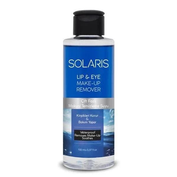 Solaris مزيل مكياج العيون سولاريس ثنائي المرحلة 150 مل لطيف وفعال