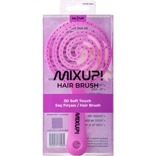 Mixup فرشاة شعر ناعمة الملمس ثلاثية الأبعاد من ميكس أب لون ليل