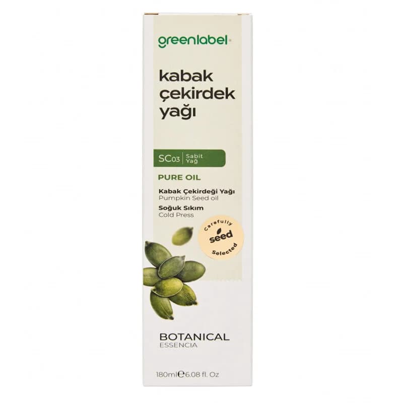 Greenlabel زيت بذور اليقطين العضوي من جرين ليبل، 180 مل غني بالعناصر الغذائية