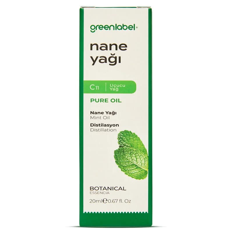 Greenlabel زيت النعناع العطري من جرين ليبل، 20 مل رائحة نقية ومنعشة