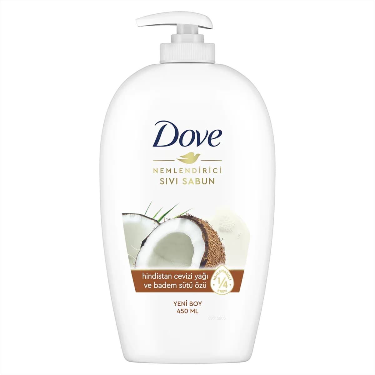Dove صابون دوف السائل بخلاصة زيت جوز الهند وحليب اللوز 450 مل