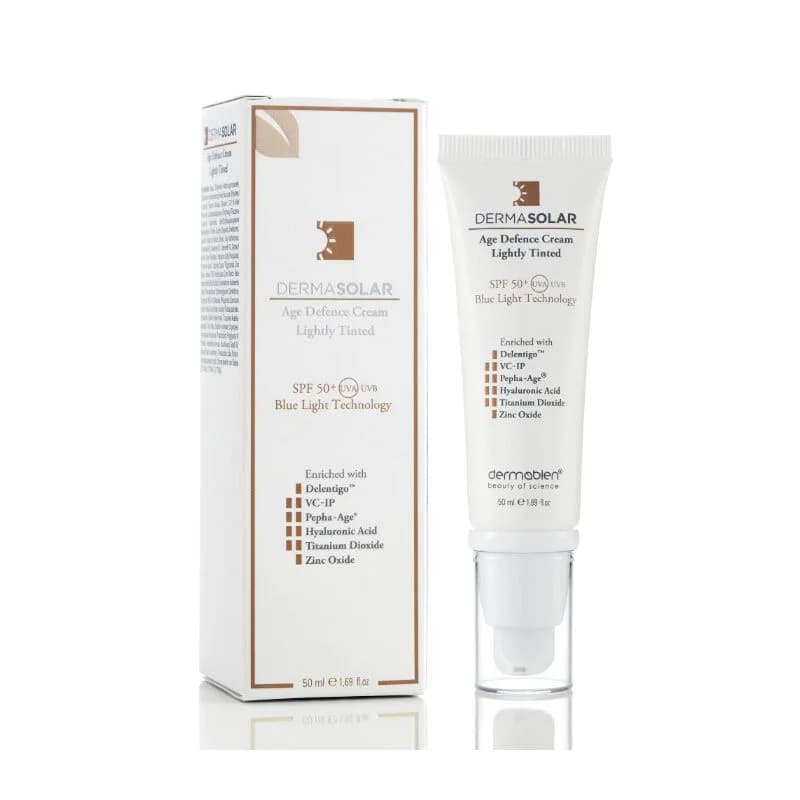 كريم واقي شمس ملون SPF 50 + مضاد للبقع ومضاد للتجاعيد 50 مل من ديرموسال Dermasolar