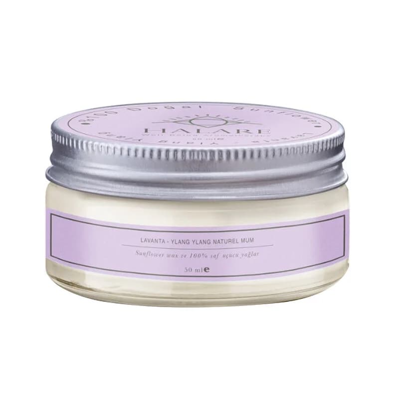 Halare Aromatherapy شمعة هالاري للعلاج العطري برائحة اللافندر واليلانغ واليلانغ 50 مل