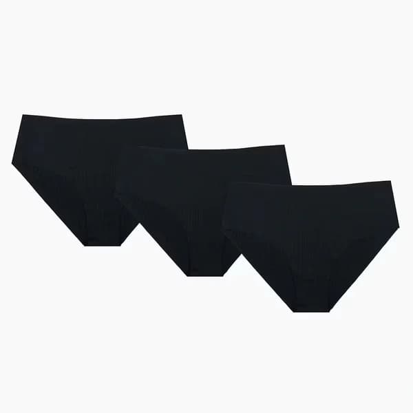 شورتات ليزر مقطوعة سوداء 3 قطع من إن بي بي Nbb