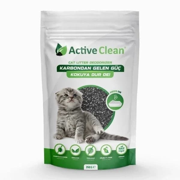 Active Clean مزيل الروائح من فضلات القطط أكتيف كلين 240 جرام